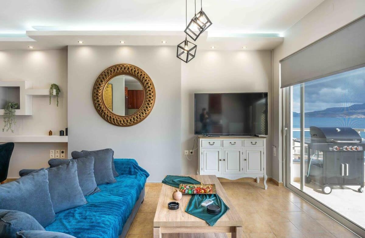 Sitia Panoramic Penthouse - Close To Sandy Beach - Private Parking ภายนอก รูปภาพ