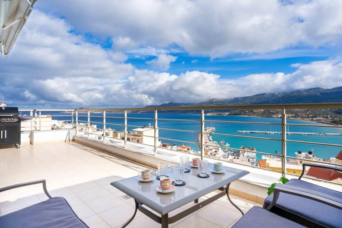 Sitia Panoramic Penthouse - Close To Sandy Beach - Private Parking ภายนอก รูปภาพ