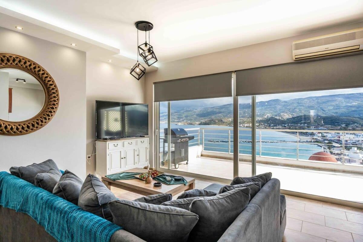 Sitia Panoramic Penthouse - Close To Sandy Beach - Private Parking ภายนอก รูปภาพ
